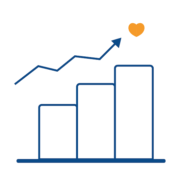 Illustrazione stilizzata di un grafico.